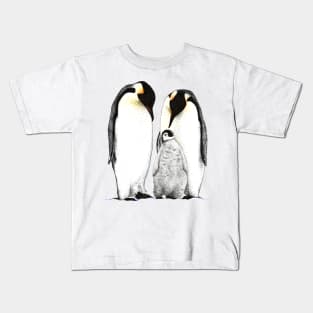 Penguin Family Kids T-Shirt